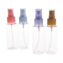 4 Pcs 50ml Plastic Spray  Bottle Pump Makeup Cosmetic Perfume Lotion