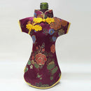 Wine bottle cover china embroidery mat silk cloth pattern home decortablepartyXP