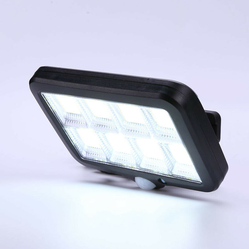 160 LED Solar Wall Light Remote Control Motion Sensor Yard Security Lamp