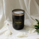 280ML Desk Candle Humidifier USB Mute Mist Maker with Ambient Light (Black)