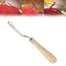 1Pc Crochet Needle Latch Hook Wooden Craft Hair Extension Hook 6.1 Supply S L6X4