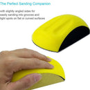 2 Pack 5 Inch Hand Sanding Blocks Round and Mouse-Shaped for 5 Inch Hook an