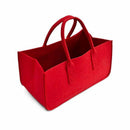 Felt Purse, Felt Storage Bag Large Capacity Casual Shopping Bag - Red H8F5