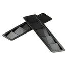 2PCS Universal Carbon Fiber Look Style Hood Vent Louver Cooling Panel Trim  3C