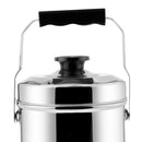 Loop Handle Cooking Pot Cans Dual Layer Mess Tin Pan Stove Lunch Box 18 cm