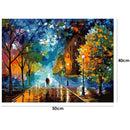 DIY Hand Painted Our Romance Canvas Oil Painting By Numbers Kit w/ Frame
