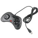 Gamepad Usb Classic Style Wire Handle For All 16-Bit Md Games From Sega Bla