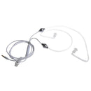 3.5mm In Ear Stereo Anti-radiation Hollow Air Tube Binaural Earphone and Mic