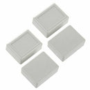 4 pcs 46 x 36 x 18mm waterproof plastic housing DIY junction box gray-white