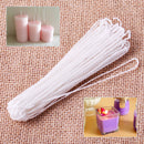 10 Yard White Long Wax Candle Making Wick Flat Braided Cotton Core DI,New White