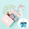 Butterfly Keychain Glitter Sequins Key Ring Women Car Bag Pendant (Blue) A