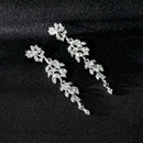 Fashion Crystal Bridal Earrings and Necklace Jewelry Set Exquisite Diamond