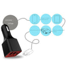 Negative Ion Ionizer Air Purifier 3 Usb Port Car Charger Portable Vehicle A6V1