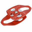 30kn Rope pulley great rea Simple / Double For Tree Climbing Lifting - One  K3G6