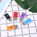 5pcs Color Random USB2.0 Card Reader for Micro SD TF Memory Card Reader A