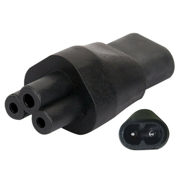 1 X IEC320 C5 To C8 90 Degree Power Supply Extension, Angled