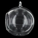 4 inches Diameter Clear Glass Pendant Vase for flower of operation jewelry M1O5