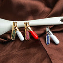 Test Tubes Pin Brooch With Crystals Science Chemistry Flasks Pin Button Med N7D1