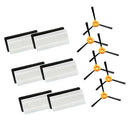 Vacuum Cleaner HEPA Filter Side Brushes for Eufy Robovoc 11 Vacuum Cleaner, Set