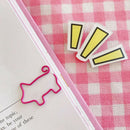 Creative Pig Bookmark for Book Paper Reading Paperclip 5 pcs/1 pcs