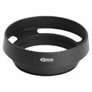 1pc Vented Curved Metal lens Hood For Leica Canon Nikon Panasonic 49mm B9O5 C8C4
