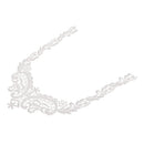 Beautiful Cotton Embroidery Venise Neckline Lace Collar Costume Dress White