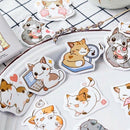 45Pcs/Set Cute Cat Stickers Ablum Diary Decoration DIY Scrapbooking Stickers