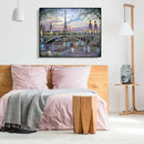 Painting By Numbers Kit DIY Plant Tower Hand Painted Canvas Oil Art Picture