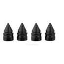 4pcs Cone Shaped Aluminum Auto Wheel Tyre Tire Valve Stem Caps Dust Cover Black
