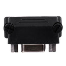 DVI-I 24+5 Pin Male to VGA 15 Pin Female 90 Degree Convertor Adapter Black