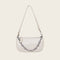 Alligator Pattern Shoulder Totes Bag Women Leather Chain Handbag (Beige)