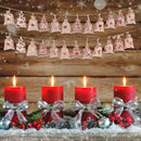 24Pack Countdown Bag Hanging Candy Gift Sack Pouch Clips Stickers Rope ChriSEAU