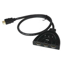 Lovoski HDMI Switch Switcher Selector Splitter 3Port Hub Box 1080P For HDTV