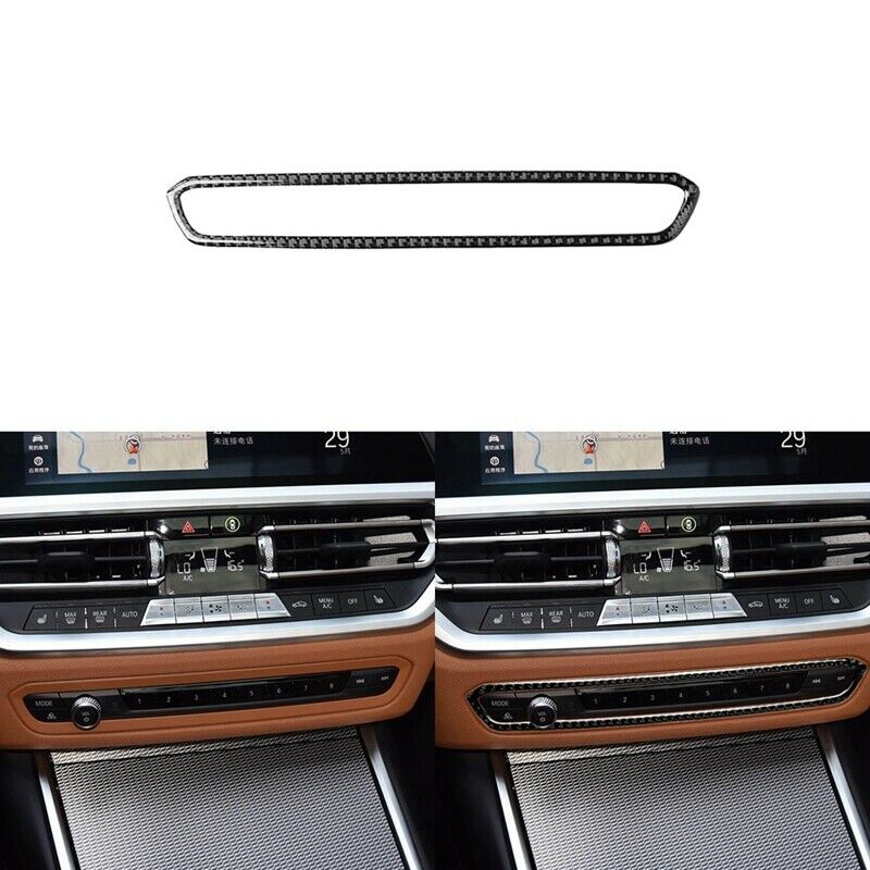 Carbon Fiber Center Console Button Cover Trim for BMW 3 Series G20 G28 2019 H2N2