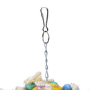 Bird Parrot Cage Hanging Swing Chew Toys Cockatiel Budgie Colorful Ball Perches