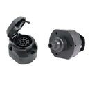 13 Pin Trailer Female Socket Connector 12V Tow Bar Towing Socket With Cap