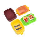 Stationery Hamburger Pencil Sharpener with Two Rubbers Eraser Student Kids   3C