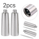 2pcs Metal XLR 3 Pin Male to RCA Female Audio Jack Adapter Plug Connector A