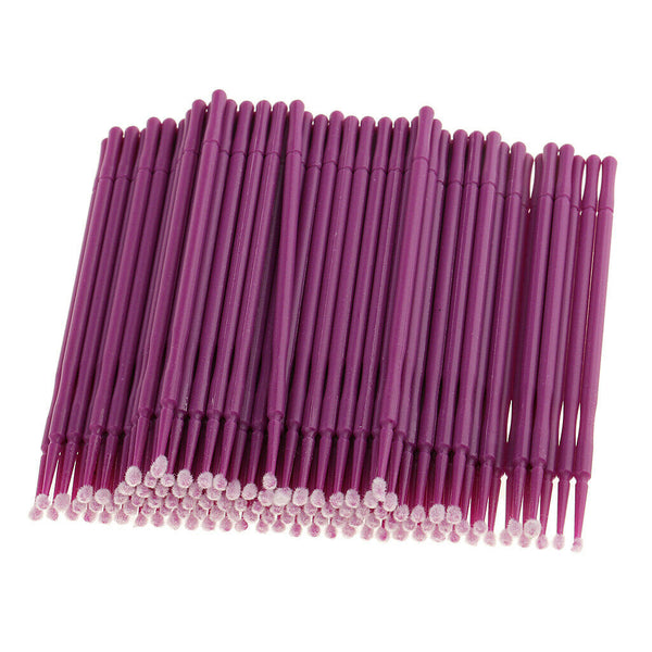 100pcs/lot Micro Applicator Brushes, Disposable Eyelash Extension Brushes for