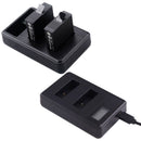 Battery AHDBT-501 Dual USB Charger with Mini Cable for GoPro HERO 6/5 Black