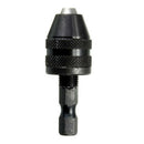 0.3-3.6mm Impact Driver Keyless Drill Bit Chuck Adapter Converter 1/4