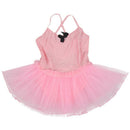 Girl Ballet Dance Dress Gymnastic Leotard Straps Tutu 7-8 Yrs (Pink) E7R5