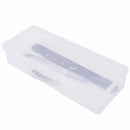 Nail Polish Holder Plastic Nail Supplies Storage Box Rectangle Nail Brushes O9L3