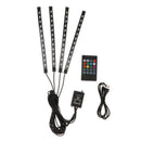 LED RGB Car Interior Atmosphere Lights Strip Sound Active Music Control