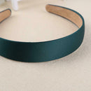 Solid Color Hair Hoops Simple Headband Women Girl Wide Hairband (Lake Blue) A