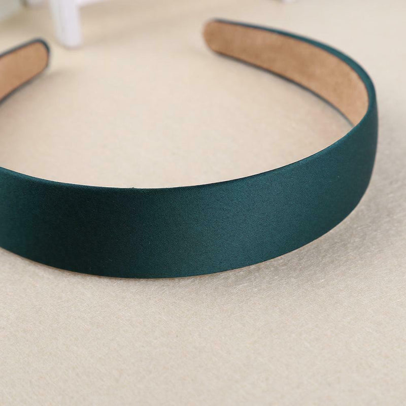 Solid Color Hair Hoops Simple Headband Women Girl Wide Hairband (Lake Blue) A