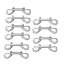 10pcs Double Ended Snap Hook Metal Snaps Hooks Clips Snap Key Holder Security
