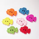 100Pcs Novelty Baby Buttons Cartoon   Shape Sewing Buttons for Clothes