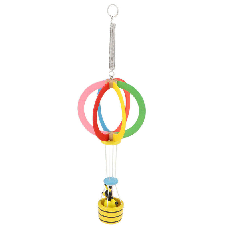 Wooden Hot Air Balloon Animal Ornament For Crib Window Home Decor Gift