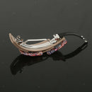 2Pcs French Barrette Leopard Print Hair Clip Bands Hair Accessories